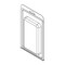 Visipak Thermoform-CLAMSHELL-#408-8.250-4.938-5.594-3.188-0.625-0.020-CLEAR, 300PK 408TF - alternate 1